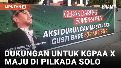 VIDEO: Ratusan Warga Solo Dukung KGPAA X Maju di Pilkada