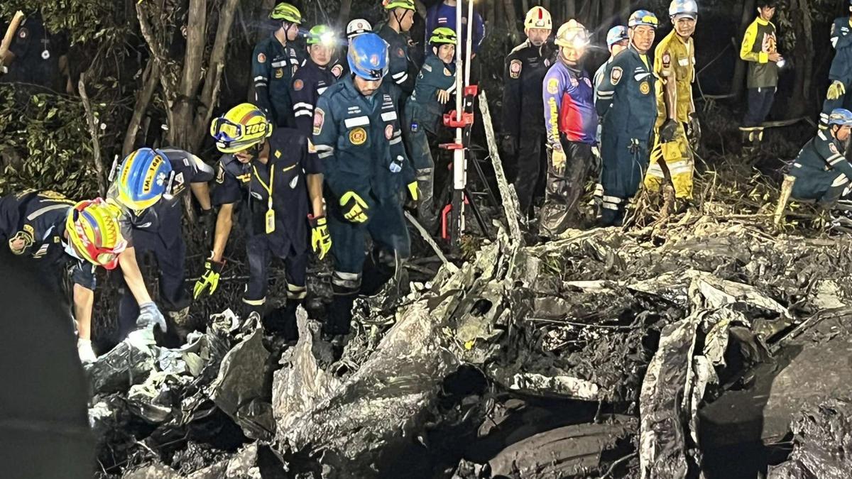 Pesawat Jatuh di Hutan Thailand, 9 Penumpang Diyakini Tewas Namun Jasad Belum Ditemukan Semua