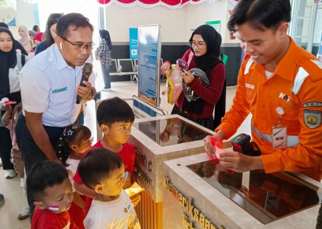 Keceriaan Anak-Anak Usia Dini di Sukabumi Ikuti ‘Edutrain’ Bersama KAI Daop 1 Jakarta