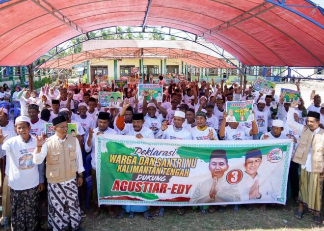 Santri dan Warga NU Kalteng Dukung Agustiar-Edy di Pilgub 2024