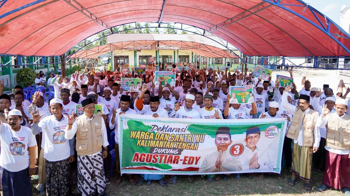 Santri dan Warga NU Kalteng Dukung Agustiar-Edy di Pilgub 2024