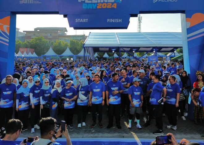 1.500 Karyawan Meriahkan Jalan Sehat Pelindo Day 2024 di Makassar