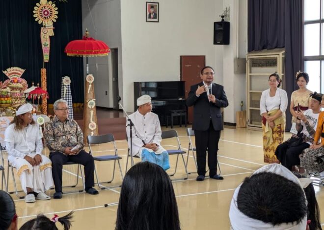 Hari Raya Galungan dan Kuningan, Menag Yaqut Temui Masyarakat Hindu Indonesia di Jepang