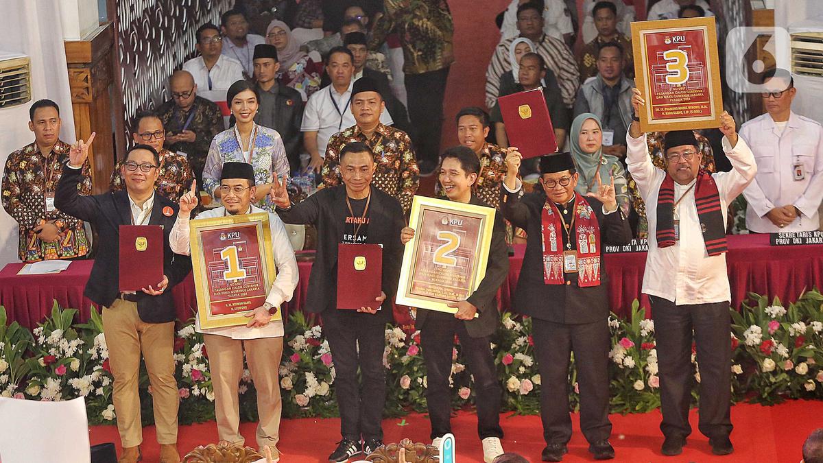 Dana Kampanye Pilgub Jakarta: RK-Suswono Rp 1 Miliar, Pram-Rano Rp 100 Juta, Dharma-Kun: Rp 5 Juta
