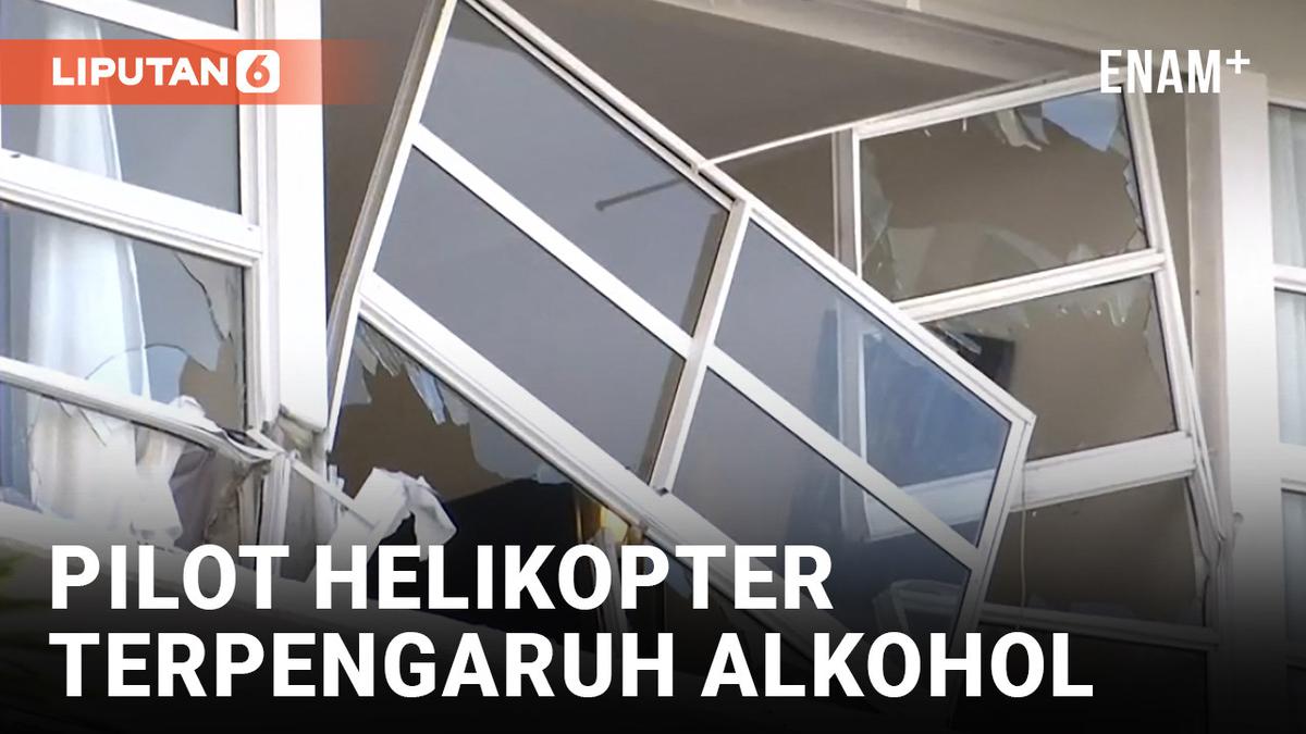 VIDEO: Pilot Helikopter yang Jatuh di Atap Hotel di Australia Terpengaruh Alkohol