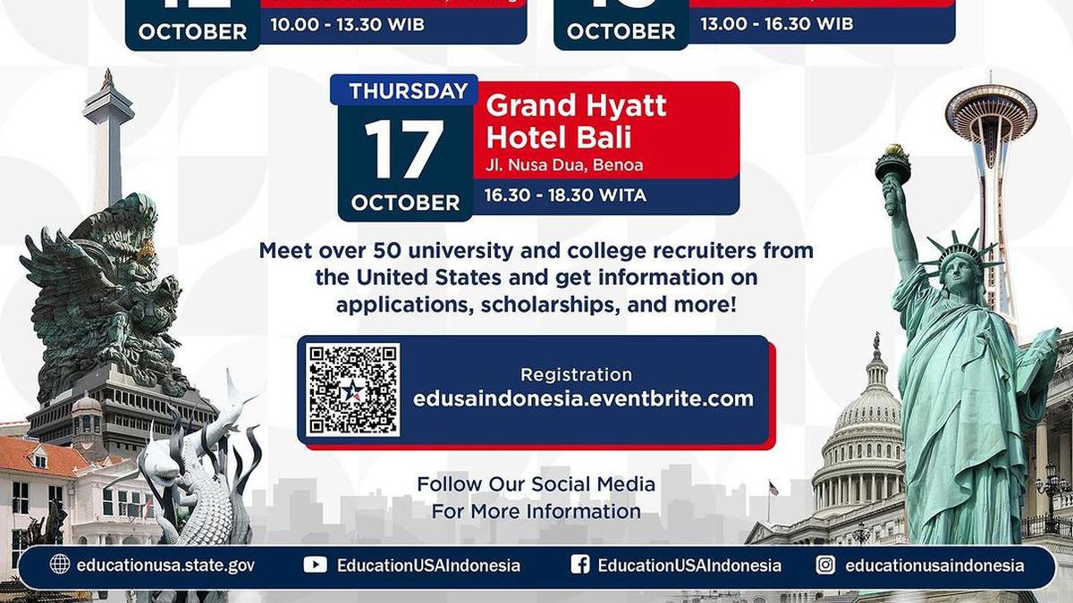 Ingin Studi dan Dapat Beasiswa di Kampus Amerika? Yuk, Datang ke EducationUSA Indonesia Fair 2024