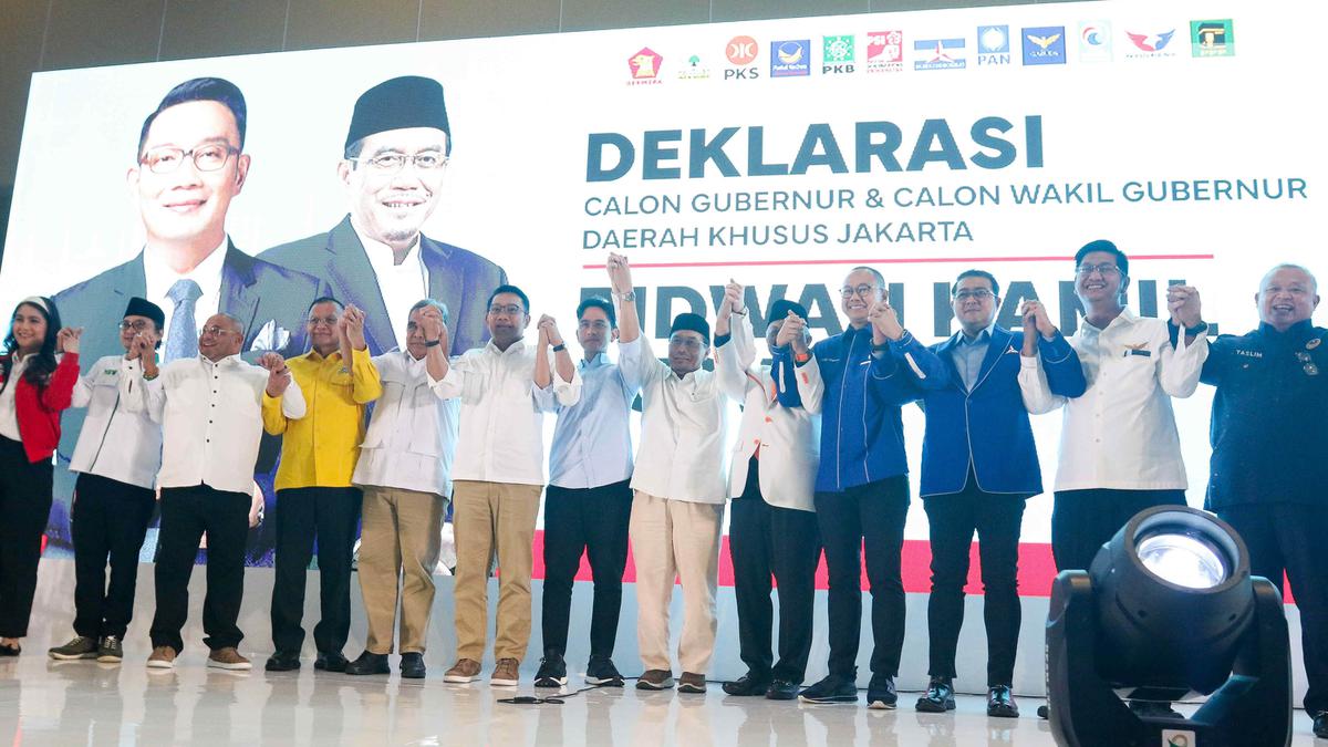 16 Parpol Dukung Ridwan Kamil-Suswono di Pilkada Jakarta, Terbaru Partai Buruh