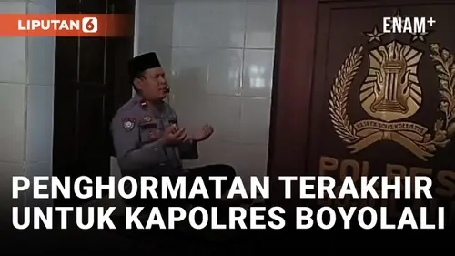 VIDEO: Tangis Pecah, Anggota Polres Boyolali Gelar Sholat Gaib