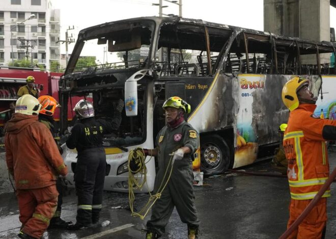 Kebakaran Bus Sekolah di Thailand, 25 dari 44 Orang Belum Ditemukan dan Diyakini Tewas Terbakar