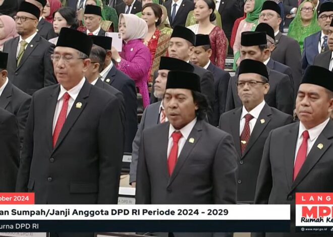 152 Anggota DPD Periode 2024-2029 Resmi Dilantik