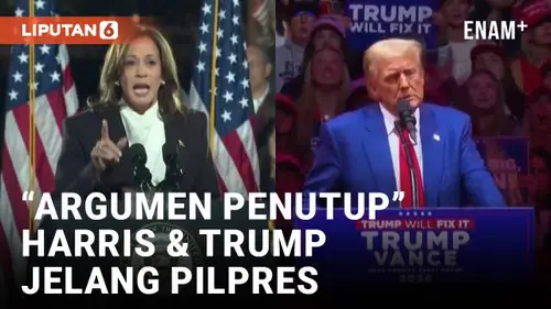 VIDEO: Seminggu Jelang Pilpres, Harris dan Trump Sampaikan “Argumen Penutup”