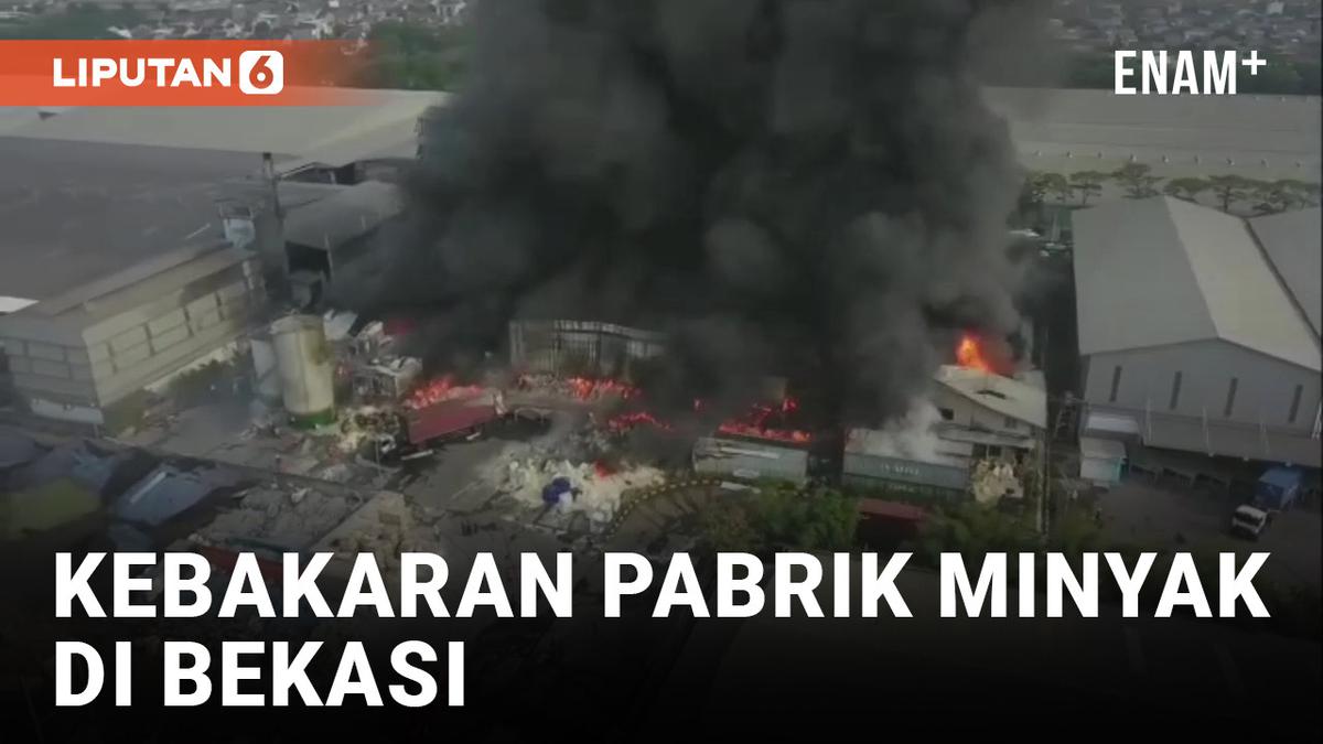 VIDEO: 3 Orang Tewas dalam Kebakaran Pabrik Minyak di Bekasi