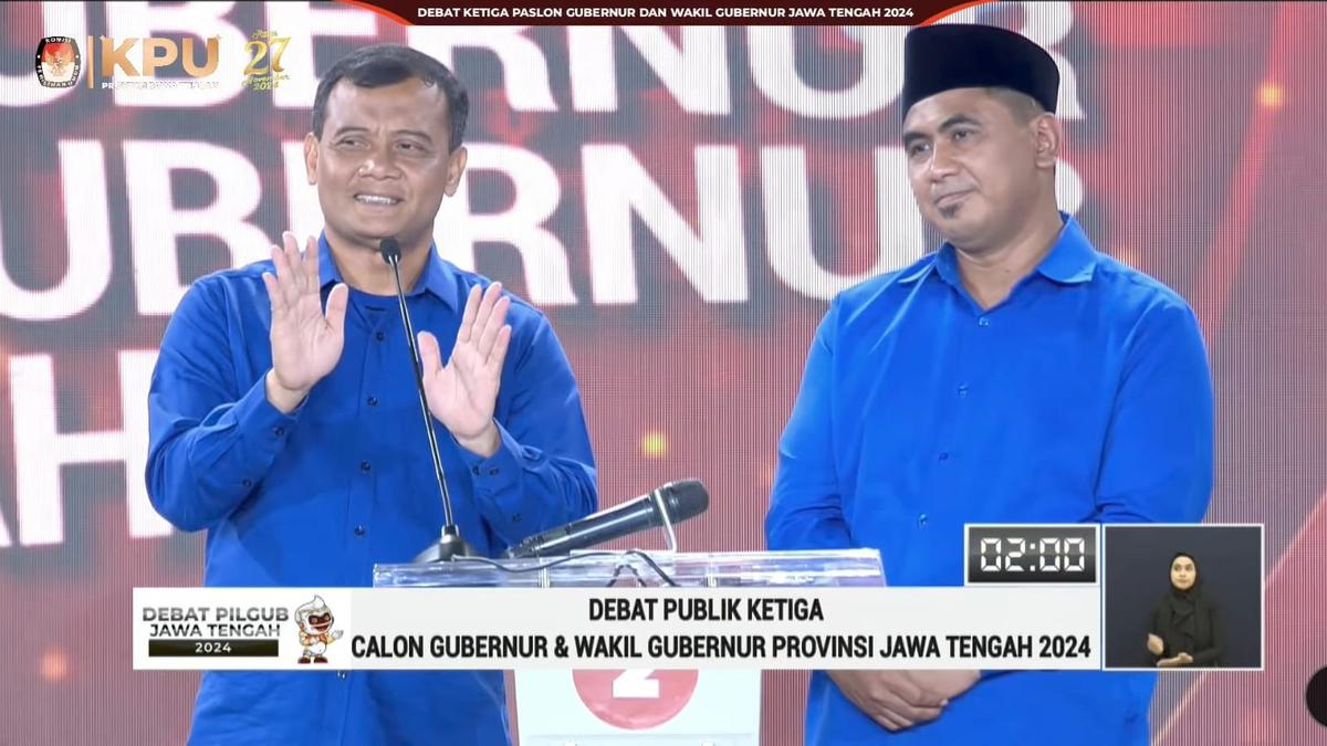 Debat Ketiga Pilkada Jateng, Luthfi Pertegas Komitmen Perlindungan Hak Buruh