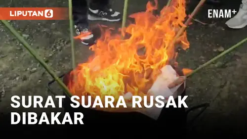 VIDEO: Ratusan Surat Suara Pilgub dan Pilwali di Blitar Dimusnahkan