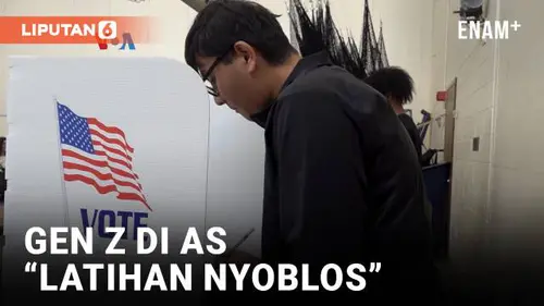 VIDEO: Pemilih Gen Z di Amerika “Latihan Nyoblos” di Simulasi TPS