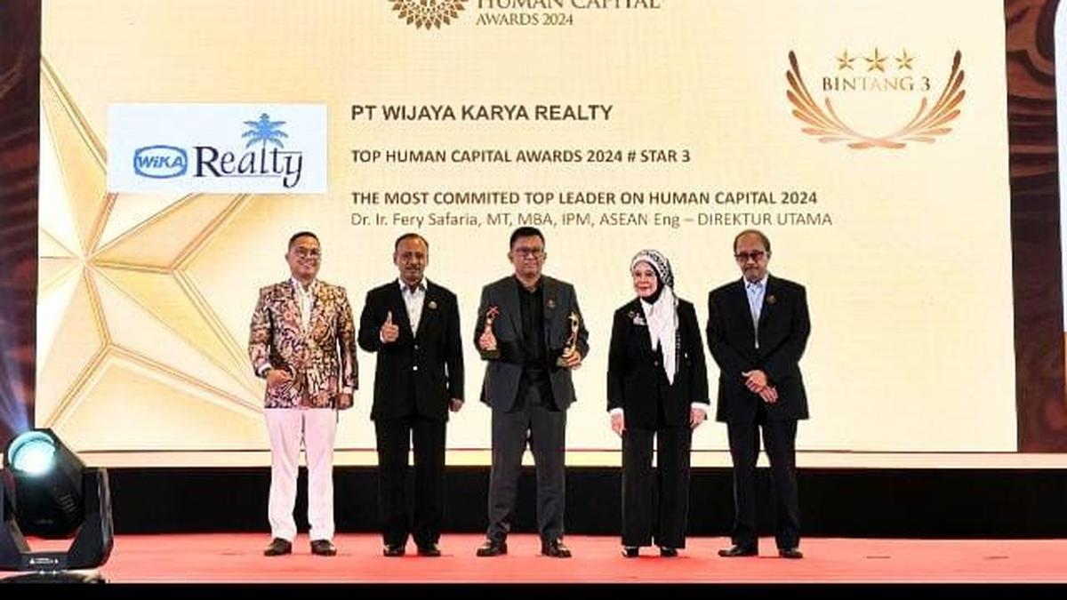 Perkuat Komitmen Pengelolaan Human Capital, Wika Realty Raih Penghargaan di TOP Human Capital Awards 2024