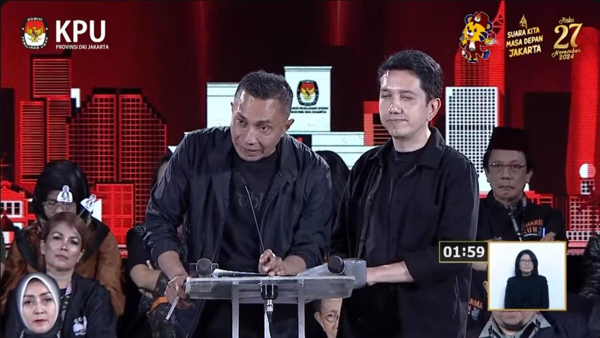 Pernyataan Pamungkas Dharma-Kun di Debat Ketiga Pilgub Jakarta 2024