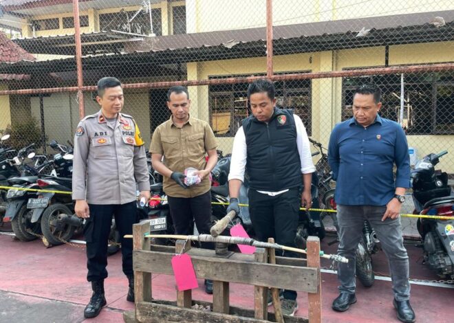 Belasan Pemain Judi ‘Adu Muncang’ Tunggang Langgang Diamankan Petugas Polres Garut