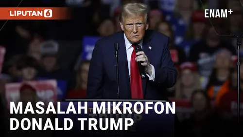 VIDEO: Donald Trump Mengalami Masalah Mikrofon pada Rapat Umum di Milwaukee