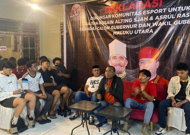 Pilgub Malut, Komunitas Esport Deklarasikan Dukungan ke Husain Alting Sjah-Asrul Rasyid Ichsan